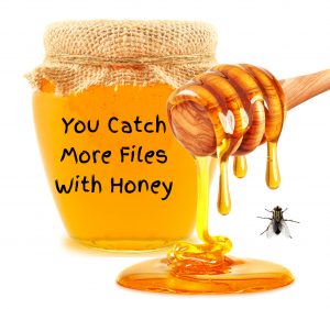 Catch More Flies With Honey