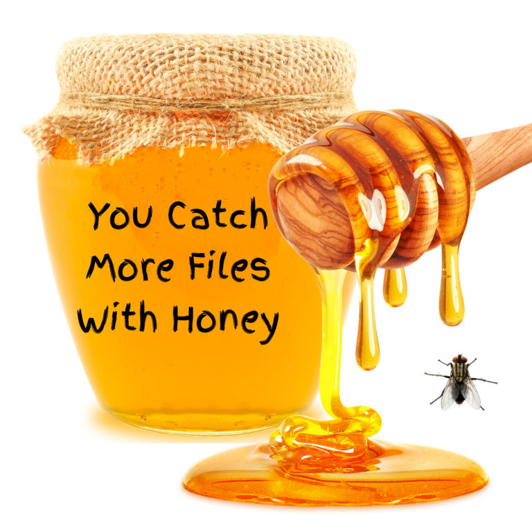 Catch More Flies With Honey
