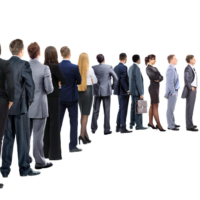 People Standing In Line