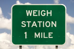 Weigh Station Sign