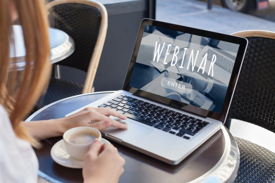 WEBINARS – WEBINAR ON LAPTOP Webinar on Laptop