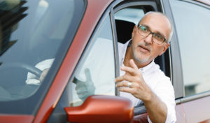 Man Waving Traffic Through