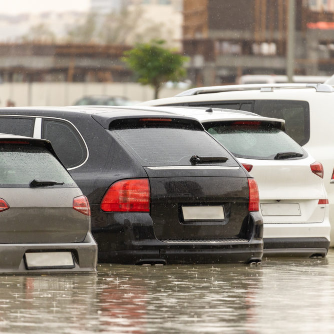 Flooded Car Lot